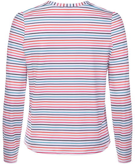 Лонгслив женский Krimson Klover Sara Multi Stripe White - Фото 2 большая