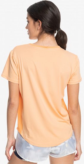 Футболка женская Roxy Pure Pursuit Mesh Peach Fuzz - Фото 5 большая