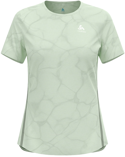 Футболка женская Odlo Zeroweight Engineered Chill-Tec Crew Neck SS Ambrosia Melange - Фото 1 большая