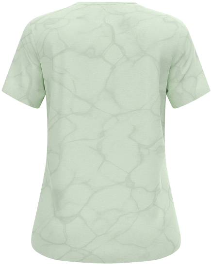 Футболка женская Odlo Zeroweight Engineered Chill-Tec Crew Neck SS Ambrosia Melange - Фото 7 большая