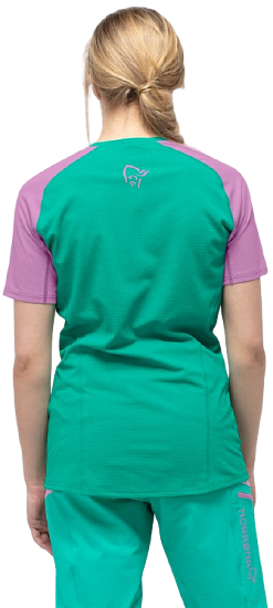 Футболка женская Norrona Fjora Equaliser Lightweight Violet Tulle/Arcadia - Фото 3 большая