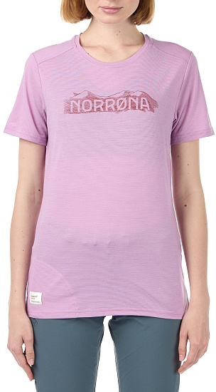 Футболка женская Norrona Svalbard Wool Violet Tulle - Фото 1 большая