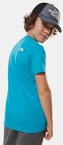 Футболка детская The North Face SS Simple Dome Tee Meridian Blue - Фото 5 большая