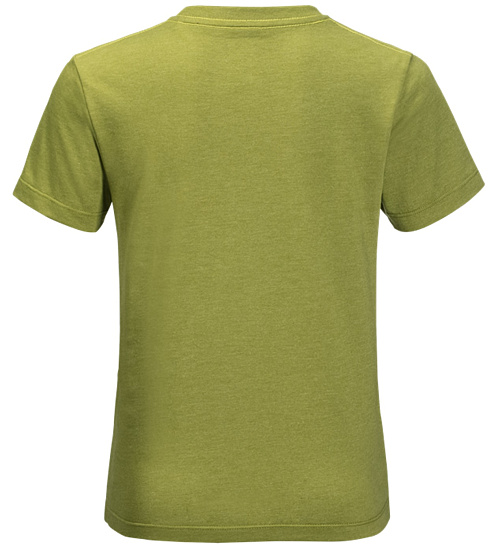 Футболка детская Jack Wolfskin Brand T Green Tea - Фото 2 большая