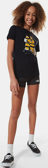 Футболка детская The North Face Graphic Black Him Suit Print - Фото 7 большая