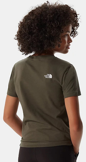 Футболка детская The North Face SS Simple Dome Tee New Taupe Green - Фото 4 большая