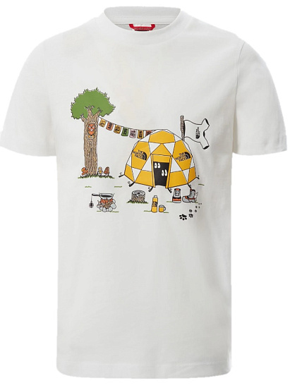 Футболка детская The North Face SS Graphic Tee White Dome Tent Print - Фото 1 большая