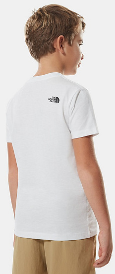 Футболка детская The North Face SS Graphic Tee White Dome Tent Print - Фото 5 большая