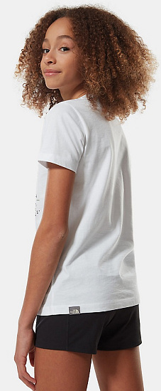 Футболка детская The North Face SS Graphic Tee White Dome Tent Print - Фото 9 большая