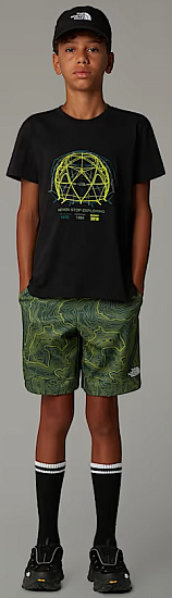 Футболка детская The North Face Graphic Relaxed Tnf Black - Фото 2 большая