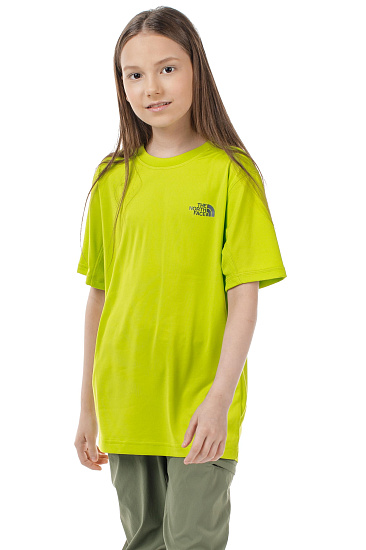 Футболка детская The North Face Reactor S/S Lime Green - Фото 3 большая