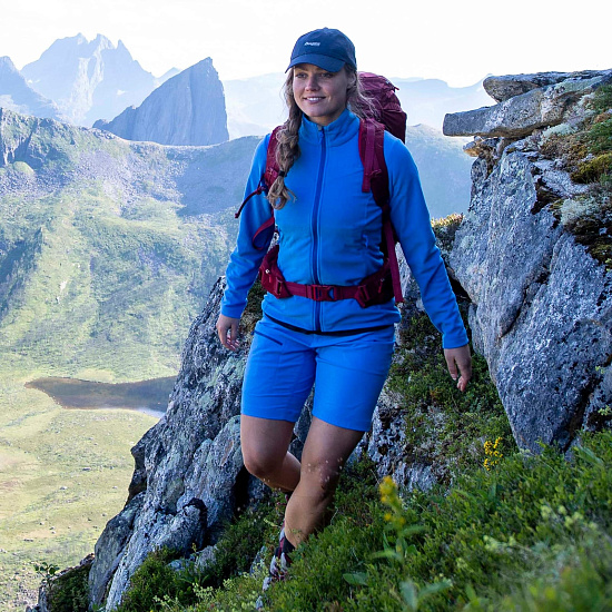 Шорты женские Bergans Moa ClassicBlue/CloudBlue - Фото 2 большая