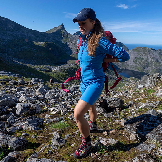 Шорты женские Bergans Moa ClassicBlue/CloudBlue - Фото 4 большая