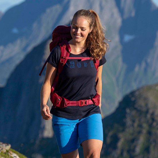 Шорты женские Bergans Moa ClassicBlue/CloudBlue - Фото 5 большая