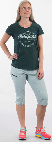 Шорты женские Bergans Utne Pirate Misty Forest - Фото 6 большая