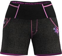 Шорты женские Crazy Idea Lightning Black/Zebra