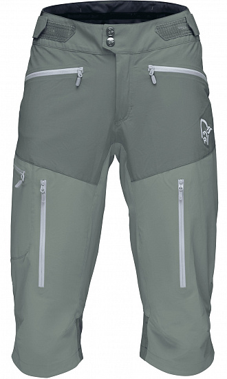 Шорты женские Norrona Fjora Flex1 Castor Grey/Castor Grey - Фото 1 большая