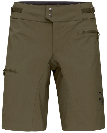 Шорты женские Norrona Fjora Flex1 Light Olive Night - Фото 1 большая