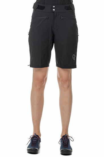 Шорты женские Norrona Fjora Flex1 Lightweight Caviar - Фото 3 большая