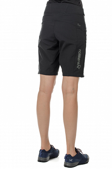 Шорты женские Norrona Fjora Flex1 Lightweight Caviar - Фото 5 большая