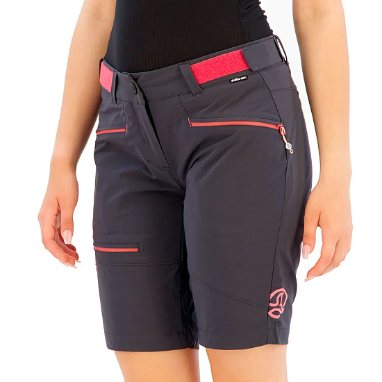 Шорты женские Ternua Rotar Bermud Whales Grey/Deep Pink - Фото 4 большая