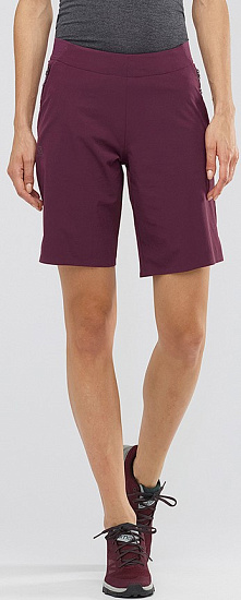 Шорты женские Salomon Wayfarer Pull On Winetasting - Фото 2 большая