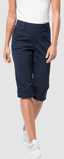 Бриджи женские Jack Wolfskin Activate Light 3/4 Midnight Blue - Фото 2 большая