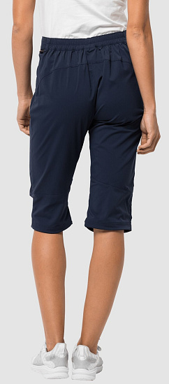 Бриджи женские Jack Wolfskin Activate Light 3/4 Midnight Blue - Фото 3 большая