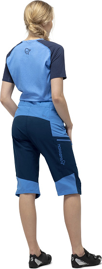 Шорты женские Norrona Fjora Flex1 Campanula/Indigo Night - Фото 4 большая