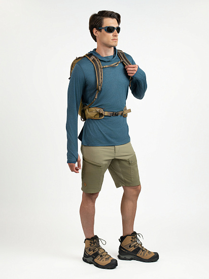 Шорты мужские Fjallraven Abisko Midsummer Savanna/Light Olive - Фото 7 большая