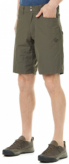Шорты мужские Norrona Svalbard Light Cotton Slate Grey - Фото 2 большая