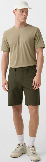 Шорты мужские Bogner Fire+Ice Vidal Olive Green - Фото 4 большая