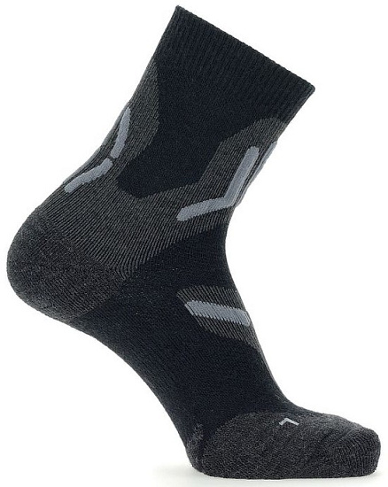 Носки мужские UYN Trekking 2In Merino Black/Grey - Фото 2 большая