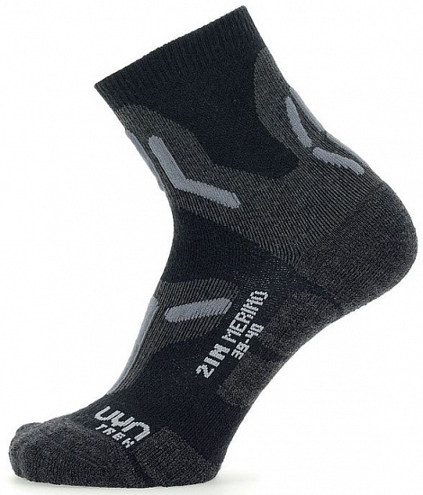 Носки женские UYN Trekking 2In Merino Black/Grey - Фото 1 большая