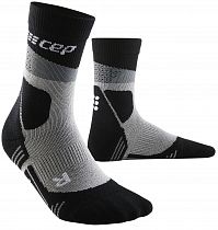 Носки мужские CEP C073M Max Cushion Compression Hiking Mid Cut Grey/Black
