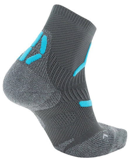 Носки женские UYN Trekking 2In Low Cut Anthracite/Turquoise - Фото 2 большая