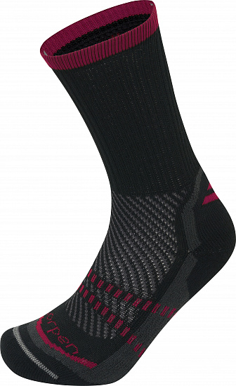 Носки мужские Lorpen Trekking Thermolite Black/Dark Red - Фото 1 большая