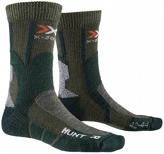 Носки мужские X-Socks Hunt Short Olive Green/Forest Green - Фото 1 большая