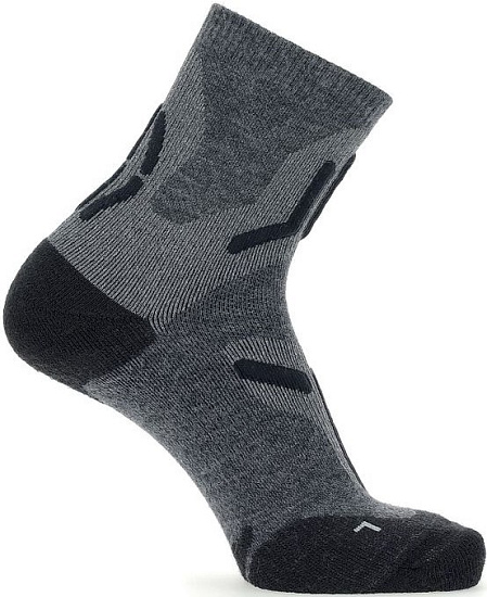 Носки мужские UYN Trekking 2In Merino Mid Grey/Black - Фото 2 большая