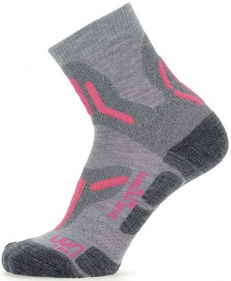 Носки женские UYN Trekking 2In Merino Light Grey/Pink - Фото 1 большая