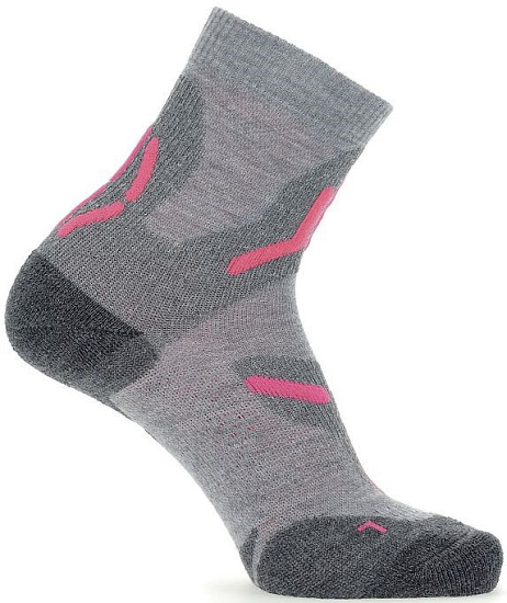 Носки женские UYN Trekking 2In Merino Light Grey/Pink - Фото 2 большая