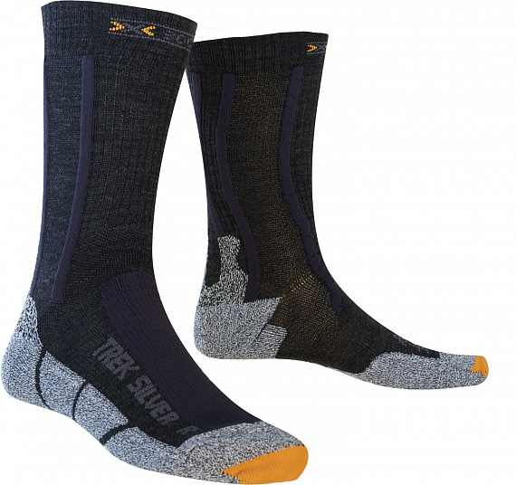 Носки X-Socks Trekking Silver Sinofit Black/Anthracite - Фото 1 большая