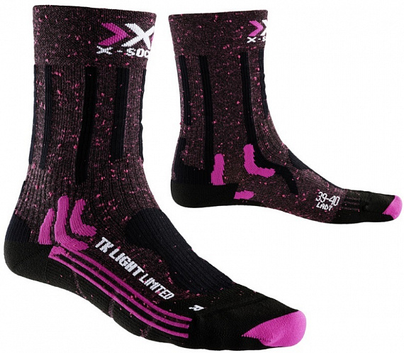 Носки женские X-Socks Trekking Light Limited Pink/Black - Фото 1 большая