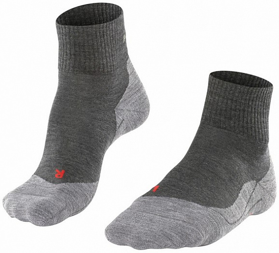 Носки мужские Falke TK 5 Ultra Light Short Grey - Фото 1 большая