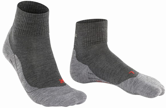 Носки мужские Falke TK 5 Ultra Light Short Grey - Фото 5 большая