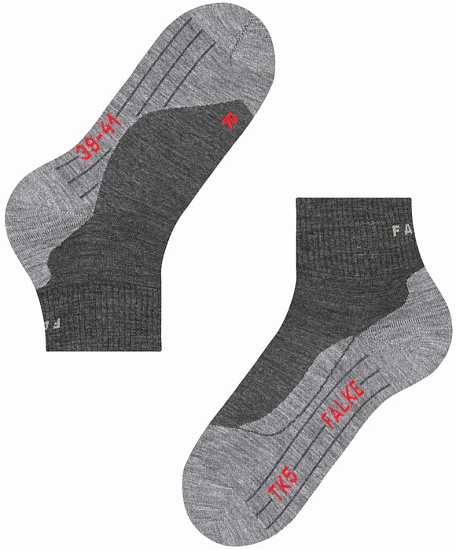 Носки мужские Falke TK 5 Ultra Light Short Grey - Фото 6 большая