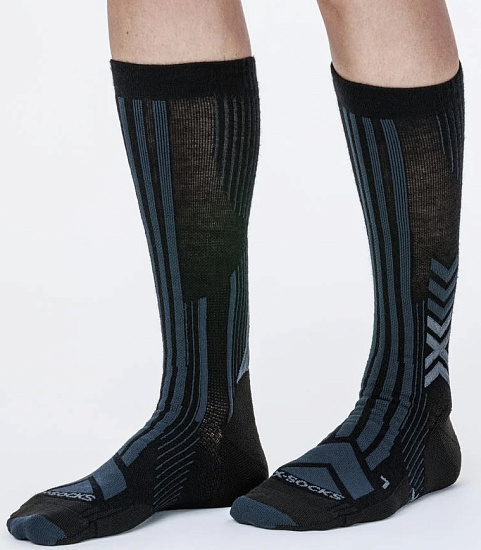 Носки X-Socks Trekking Perform Merino Crew Black/Charcoal - Фото 2 большая