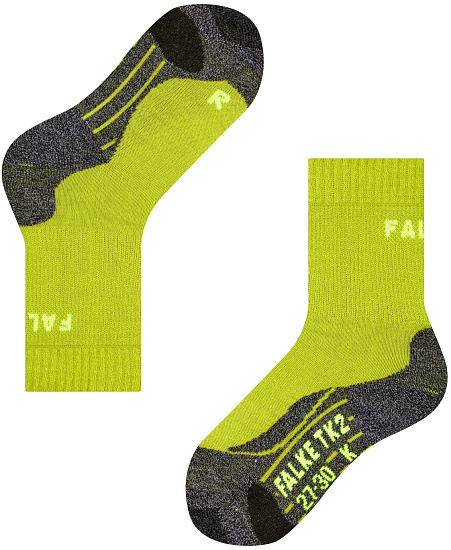 Носки детские Falke TK2 Trekking Lime - Фото 4 большая
