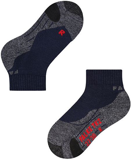 Носки детские Falke TK2 Short Trekking Marine - Фото 6 большая
