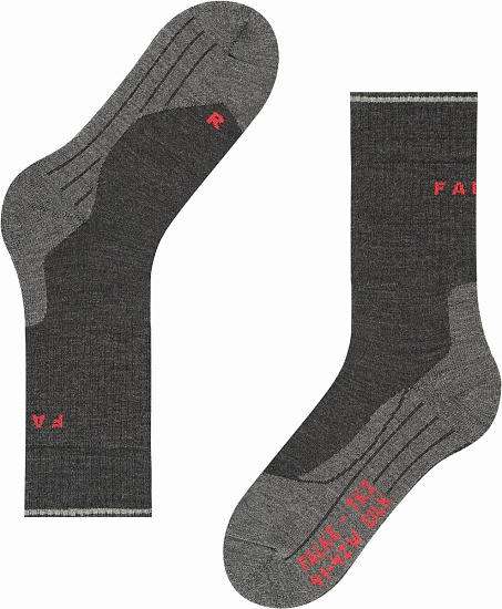Носки мужские Falke TK2 Explore Wool Silk Anthra.Mel - Фото 7 большая